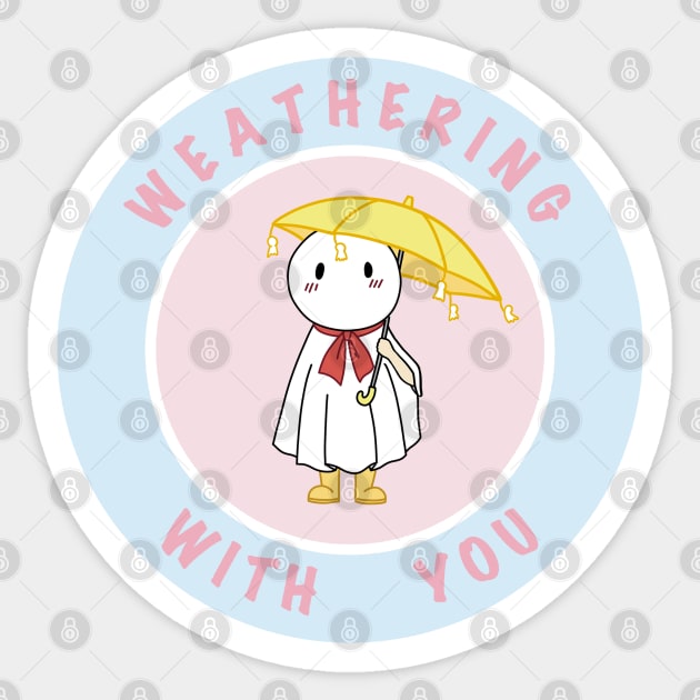 Weathering with you nagi rain doll pastel Sticker by ballooonfish